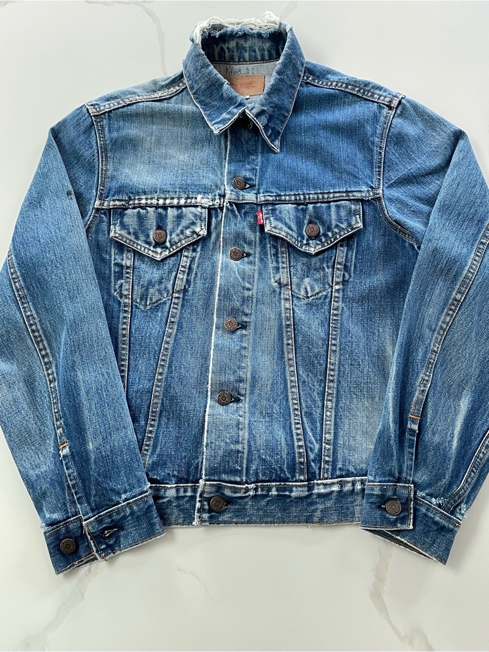 Vintage 1970s Levi’s 70505 Type III Denim Trucker Jacket, Size 40
